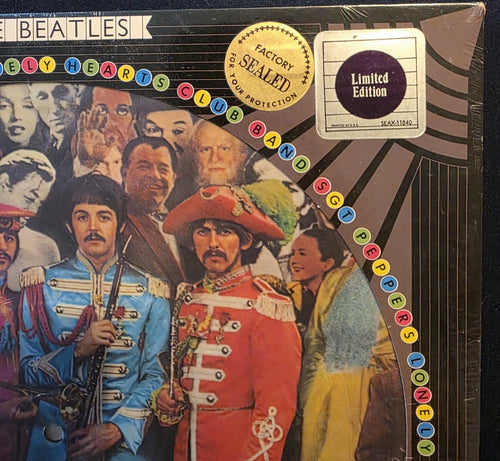 1970s Re-issue Sgt. Pepper's Picture Disc Factory Sealed With Hype Stickers